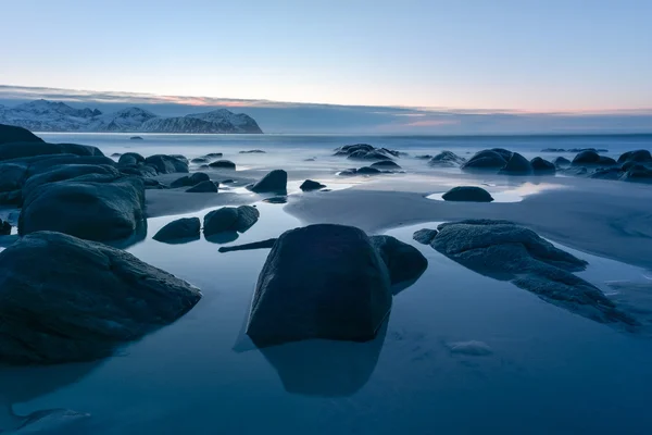 Vikten Beach - Lofoten Beach, Noruega — Foto de Stock