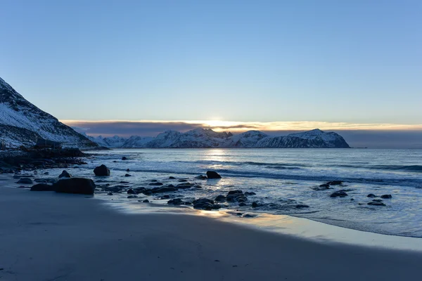 Vikten Beach - Lofoty plaża, Norwegia — Zdjęcie stockowe