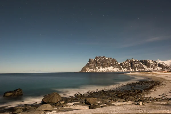 Utakleiv beach, Lofoten Adaları, Norveç — Stok fotoğraf
