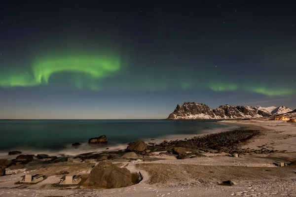 Utakleiv beach, Lofoten Adaları, Norveç — Stok fotoğraf