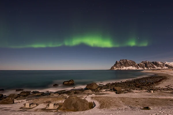 Utakleiv beach, Lofoten Adaları, Norveç — Stok fotoğraf