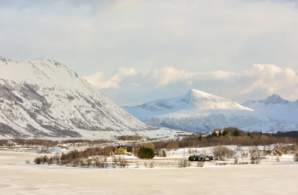 Hauklandsvatnet, Lofoten Adaları, Norveç — Stok fotoğraf