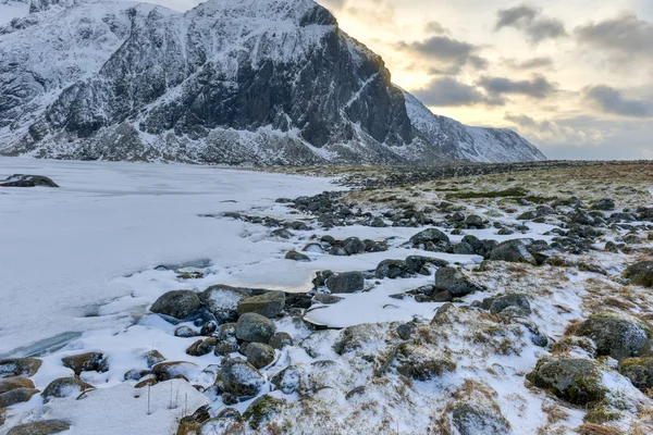 Eggum, Lofoten ostrovy, Norsko — Stock fotografie