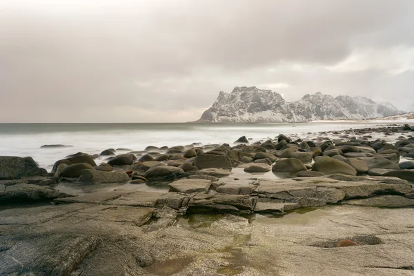 Playa de Utakleiv, Islas Lofoten, Noruega —  Fotos de Stock