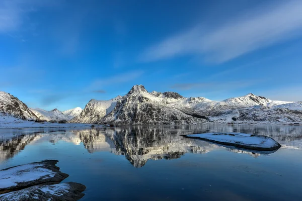 Flakstadoya, Lofoten ostrovy, Norsko — Stock fotografie