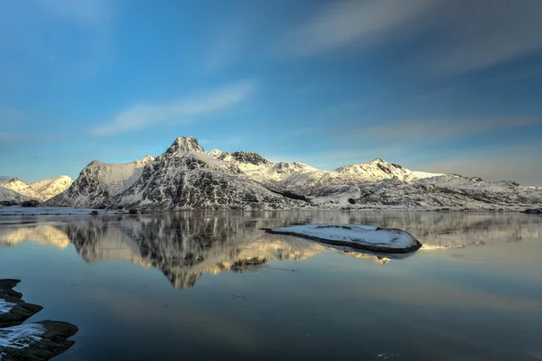 Flakstadoya, Lofoten ostrovy, Norsko — Stock fotografie