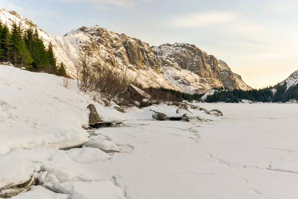 Storvatnet, Lofoten Adaları, Norveç — Stok fotoğraf