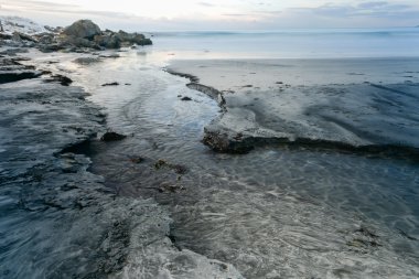 Skagsanden beach, Lofoten Adaları, Norveç
