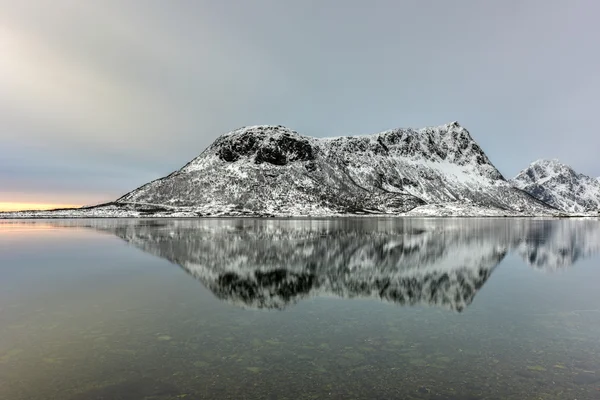 Vagspollen, Lofoten ostrovy, Norsko — Stock fotografie