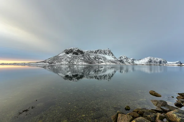 Vagspollen、ノルウェーのロフォーテン諸島 — ストック写真