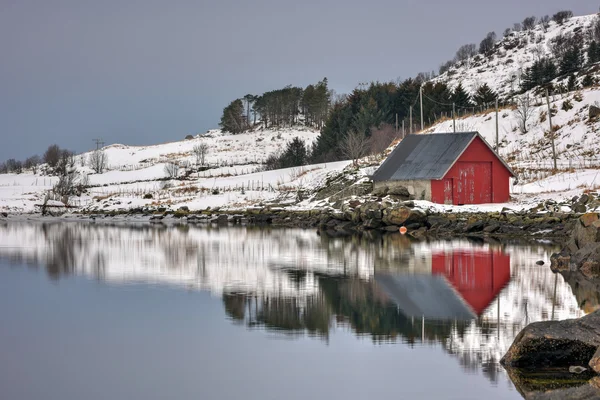 Vagspollen เกาะ Lofoten, นอร์เวย์ — ภาพถ่ายสต็อก