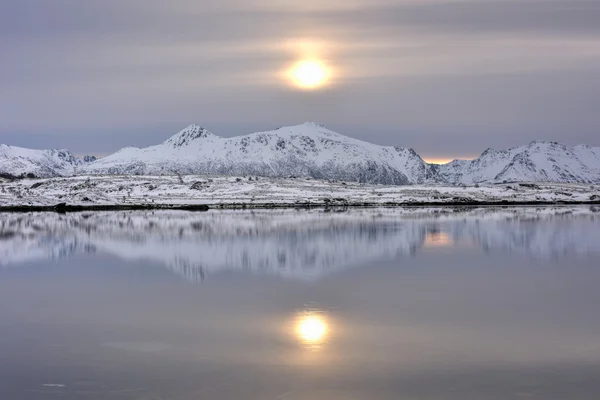 Vagspollen, Insulele Lofoten, Norvegia — Fotografie, imagine de stoc