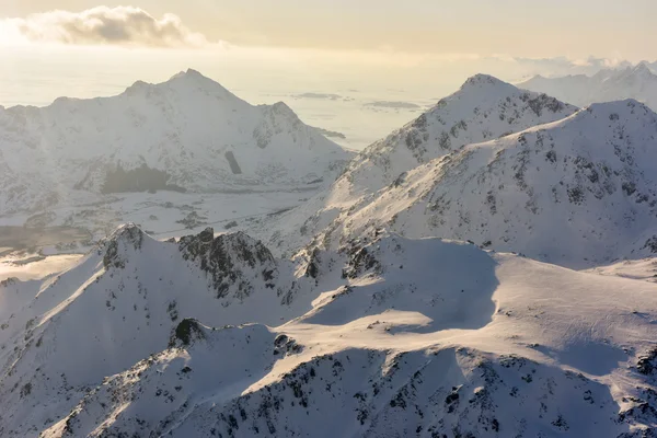 Vista aérea Lofoten Islands, Noruega — Fotografia de Stock