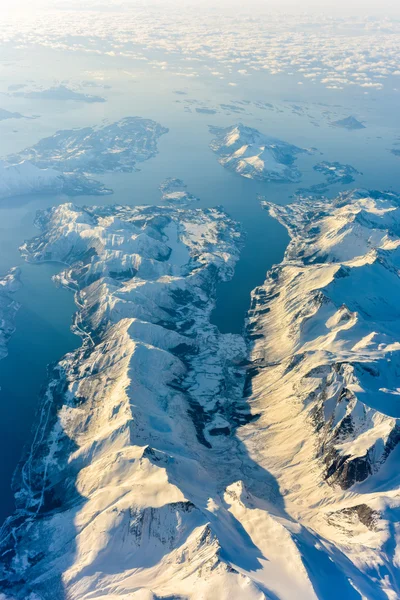 Flygfoto - fjordarna i Norge — Stockfoto