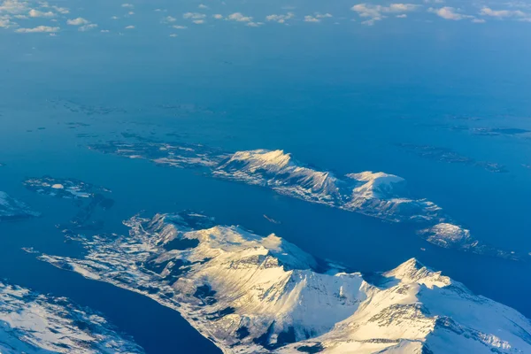 Vista aérea - Fiordos de Noruega — Foto de Stock