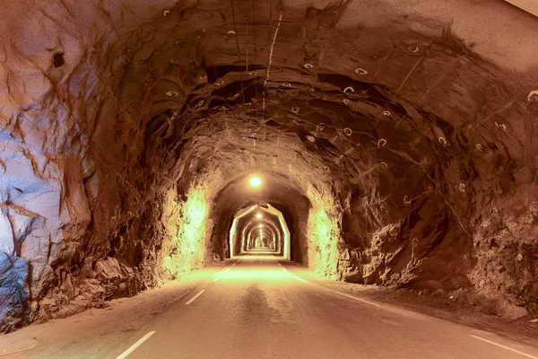 Utakleiv Tunnel - Lofoten Islands, Norway — Stock Photo, Image
