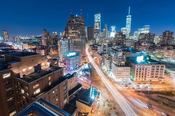 Skyline van Downtown nyc — Stockfoto