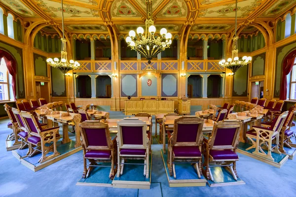 Stortinget byggnad - Oslo, Norge — Stockfoto