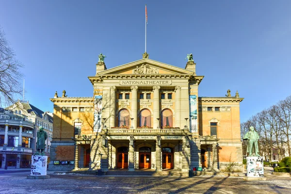Национальный театр Осло, Норвегия — стоковое фото