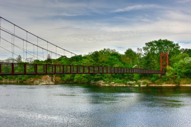 Androscoggin sallanan köprü - Maine