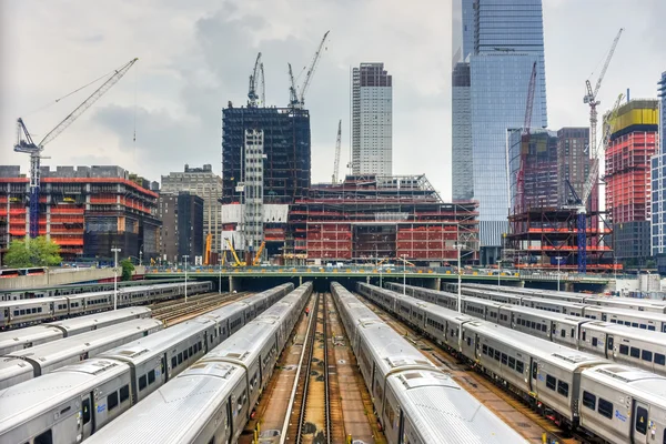 Hudson Yards Construção — Fotografia de Stock