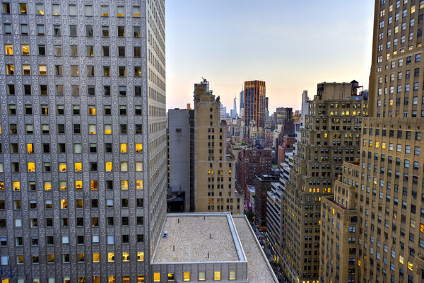 Socony-Mobil Building in midtown Manhattan in New York City.