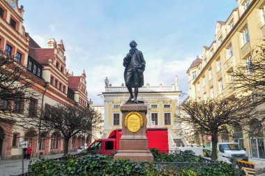 Goethe anıt - Leipzig, Almanya