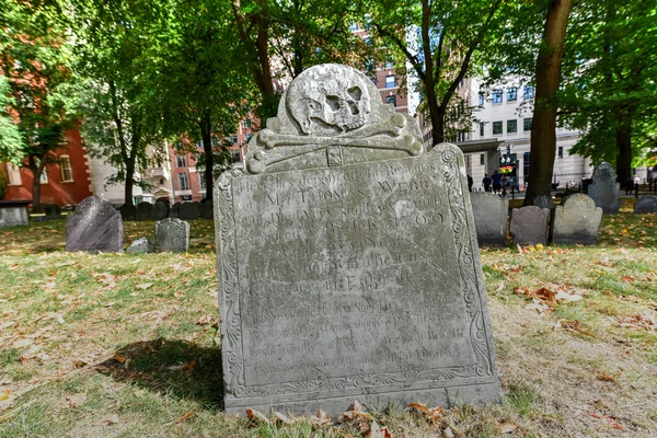 Granary Burying Ground - Бостон, Массачусетс — стоковое фото