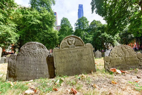 Granary Burying Ground - Бостон, Массачусетс — стоковое фото