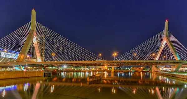 Ponte de Boston Zakim — Fotografia de Stock