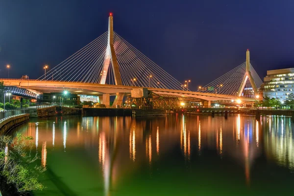 Ponte de Boston Zakim — Fotografia de Stock
