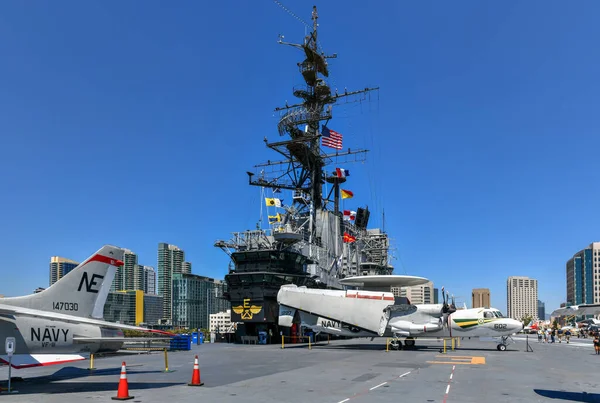 San Diego Července 2020 Uss Midway Byla Letadlovou Lodí Amerického — Stock fotografie