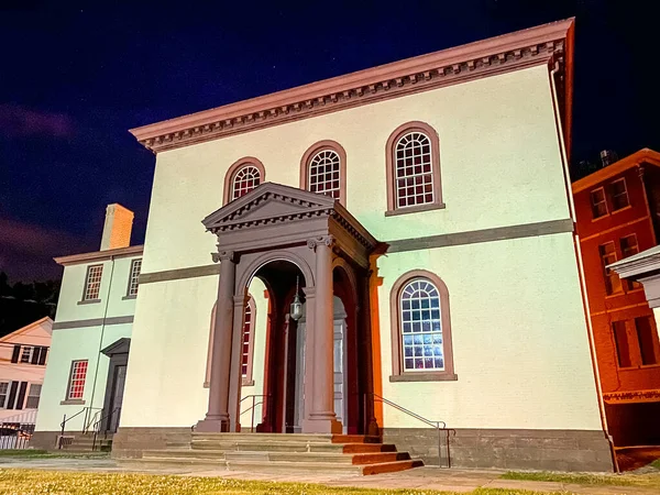 Newport Rhode Island Juillet 2020 Synagogue Touro Ancienne Synagogue Des — Photo