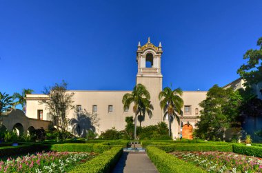 Balboa Park 'taki Alcazar Bahçeleri, San Diego, Kaliforniya Gündüz ABD.