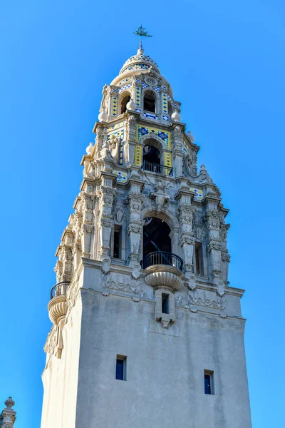 San Diegos Balboa Park Bell Tower San Diego California — 스톡 사진