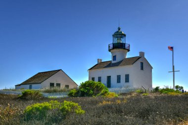 San Diego, Kaliforniya 'daki Old Point Loma Deniz Feneri Cabrillo Ulusal Anıtı.