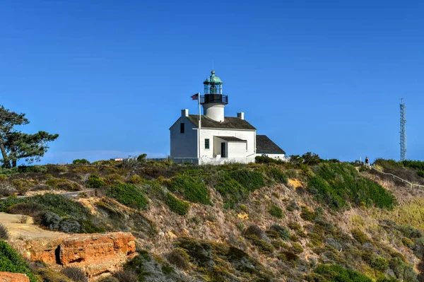 Old Point Loma Vuurtoren San Diego Californië Cabrillo National Monument — Stockfoto