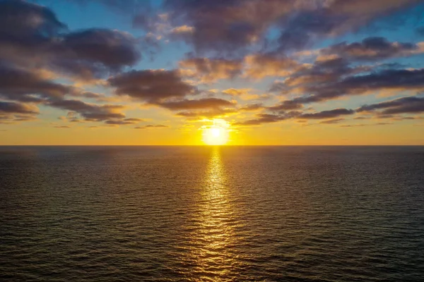 Αεροφωτογραφία Του Scripps Coastal Reserve Στο Jolla Καλιφόρνια Στο Ηλιοβασίλεμα — Φωτογραφία Αρχείου