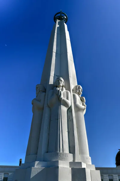 Los Angeles California July 2020 Astronomers Monument Griffith Observatory Griffith — Stock Photo, Image