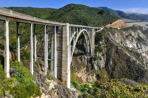 Most Bixby Autostradzie Pacific Coast Autostrada Niedaleko Big Sur Kalifornia — Zdjęcie stockowe