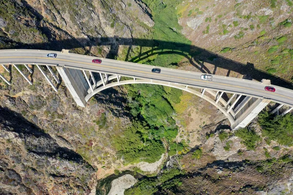 Мост Биксби Шоссе Pacific Coast Highway Highway Около Биг Сур — стоковое фото