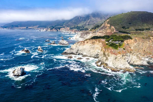 Puente Bixby Autopista Costa Del Pacífico Autopista Cerca Big Sur — Foto de Stock