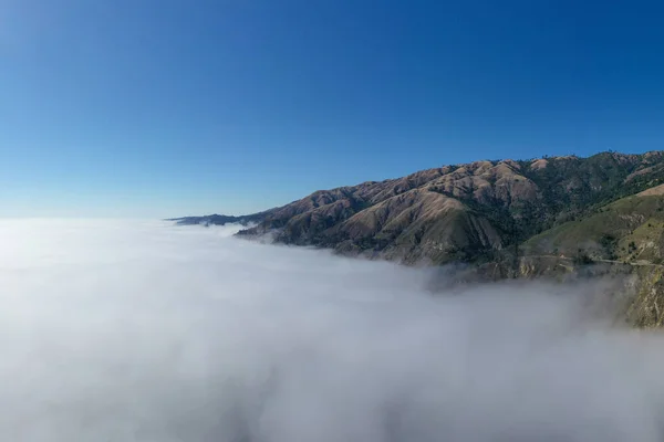 Ocean Ομίχλη Τροχαίο Highway Και Big Sur Καλιφόρνια Ηπα — Φωτογραφία Αρχείου