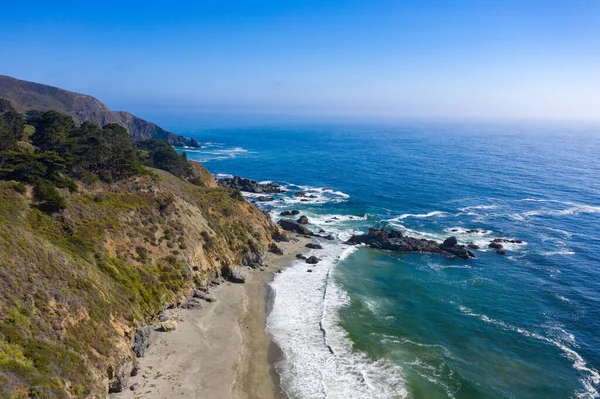 Big Creek Cove Längs Highway Och Big Sur Kalifornien Usa — Stockfoto