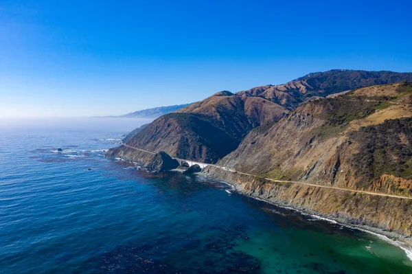 Big Creek Cove Längs Highway Och Big Sur Kalifornien Usa — Stockfoto