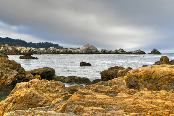 Weston Beach Στο Point Lobos State Natural Reserve Νότια Της — Φωτογραφία Αρχείου