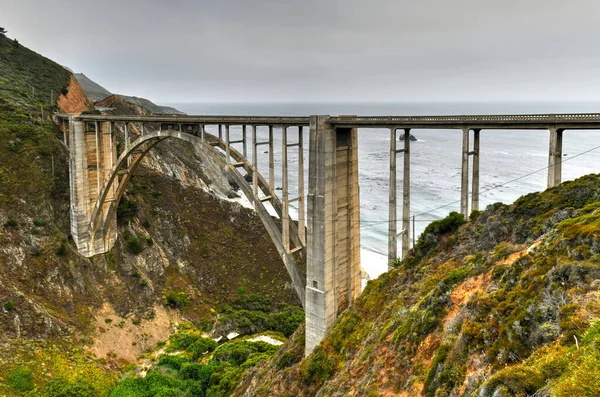 Bixby Bridge on the Pacific Coast Highway (highway 1) near Big Sur, California, USA.