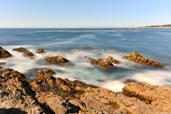 Beautiful View Pebble Beach California Coastline Mile Drive — Stock Photo, Image