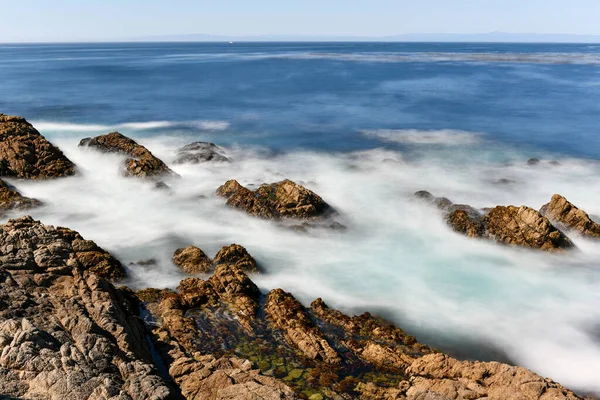 Beautiful View Pebble Beach California Coastline Mile Drive — Stock Photo, Image