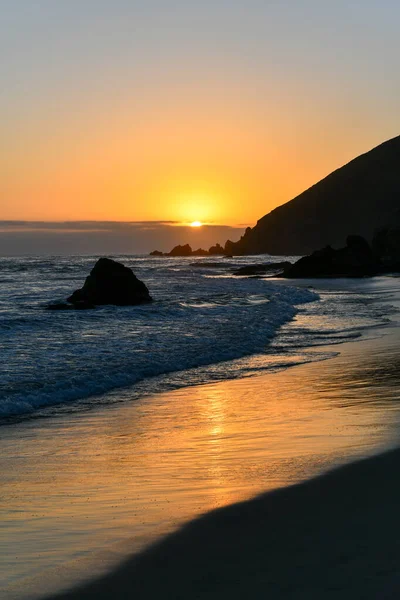 Plaża Pfeiffer Wzdłuż Parku Stanowego Pfeiffer Big Sur Kalifornia — Zdjęcie stockowe